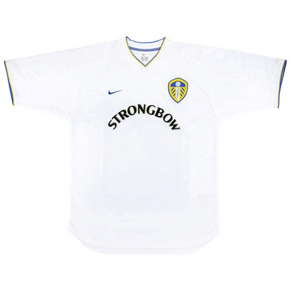 Thailand Trikot Leeds United Heim Retro 2000 2002 Weiß Fussballtrikots Günstig